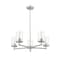 Z-Lite Thayer Chandelier, 5-Light, 26 In.W x 9.25 In.H, Brushed Nickel/Clear 742-5BN - alternate 8